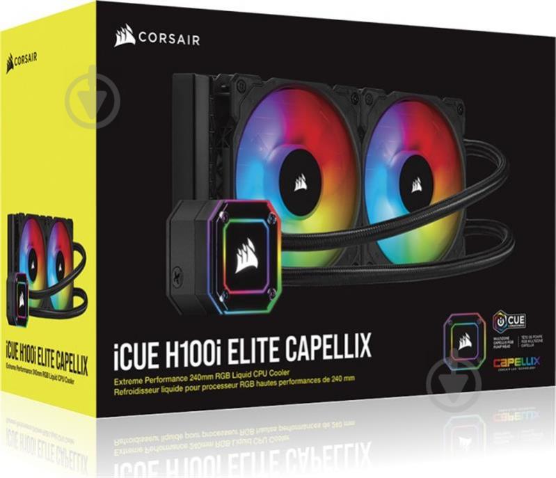 Cистема рідинного охолодження Corsair iCUE H100i Elite Capellix RGB (CW-9060046-WW) - фото 9