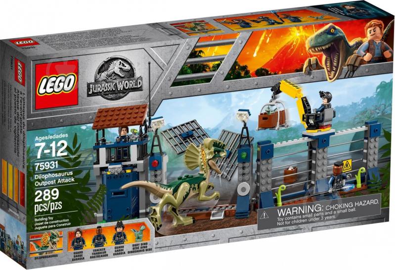 Конструктор LEGO Jurassic World Нападение дилофозавра на блокпост 75931 - фото 1