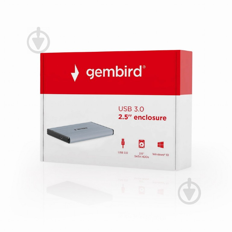 Зовнішній карман Gembird 2.5", USB 3.0 EE2-U3S-3-GR - фото 6