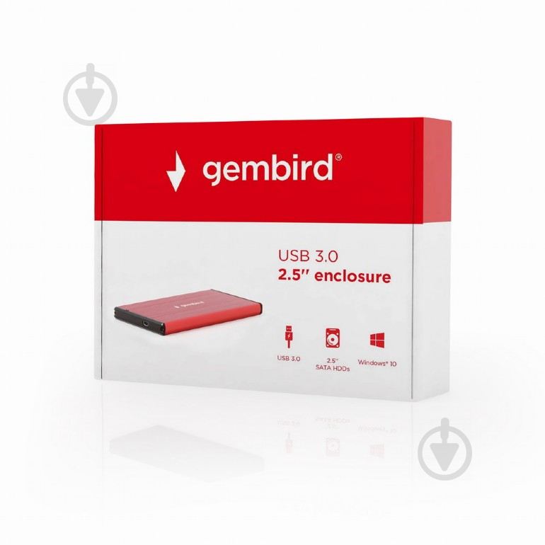 Зовнішній карман Gembird 2.5", USB 3.0 EE2-U3S-3-R - фото 6