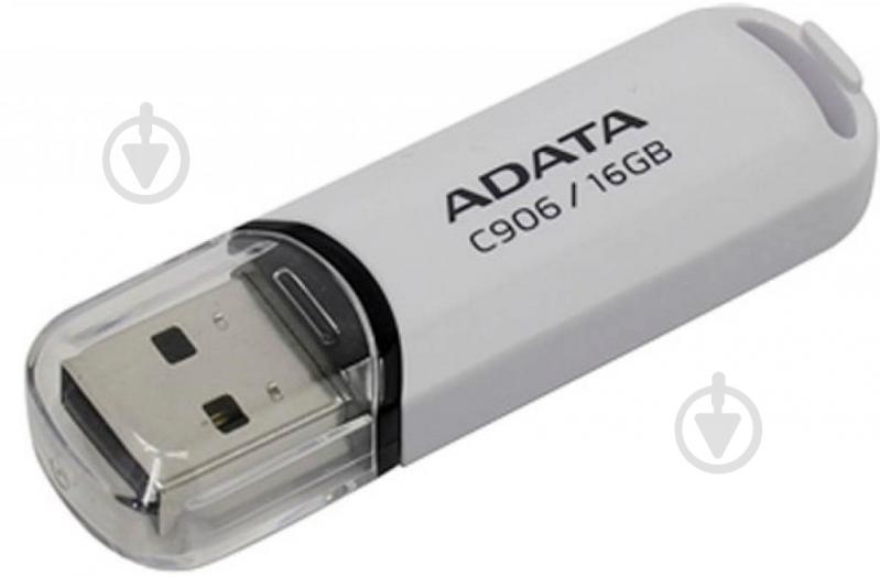 Флеш-пам'ять USB ADATA 16 ГБ USB 2.0 white (AC906-16G-RWH) - фото 2