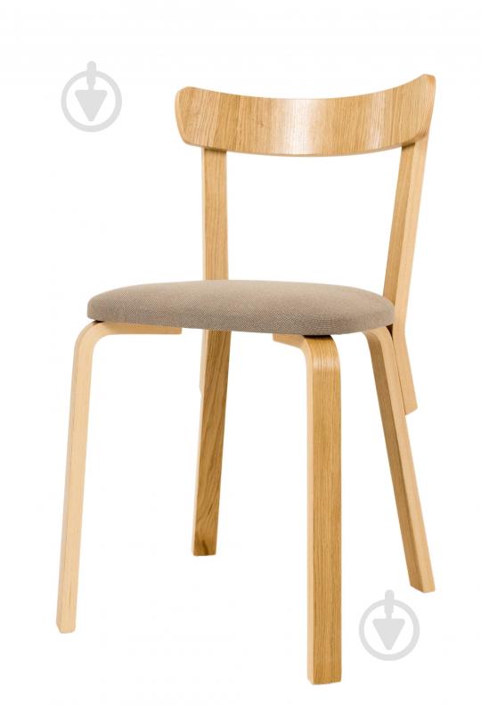 Стул Scandi Soft 800х480х440 мм бежевый / дуб - фото 1 Стул Scandi Soft 800х480х440 мм бежевый / дуб - фото 1