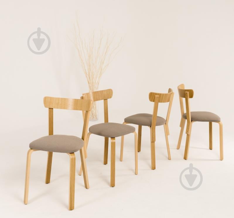 Стул Scandi Soft 800х480х440 мм бежевый / дуб - фото 5 Стул Scandi Soft 800х480х440 мм бежевый / дуб - фото 5