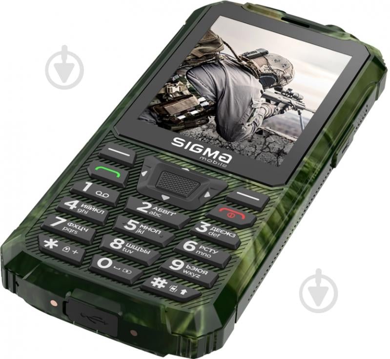 Мобильный телефон Sigma mobile X-treme khaki PR68 TYPE-C - фото 5