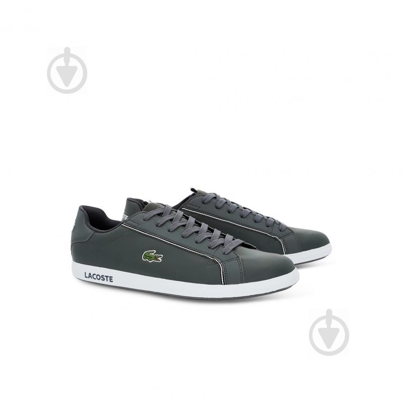 Кроссовки мужские демисезонные Lacoste GRADUATE_119_1_SMA 737SMA00212G4 р.41 темно-серые - фото 2