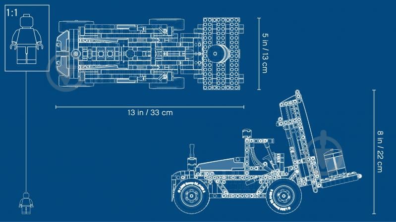 Конструктор LEGO Technic Тяжелый вилочный погрузчик 42079 - фото 16