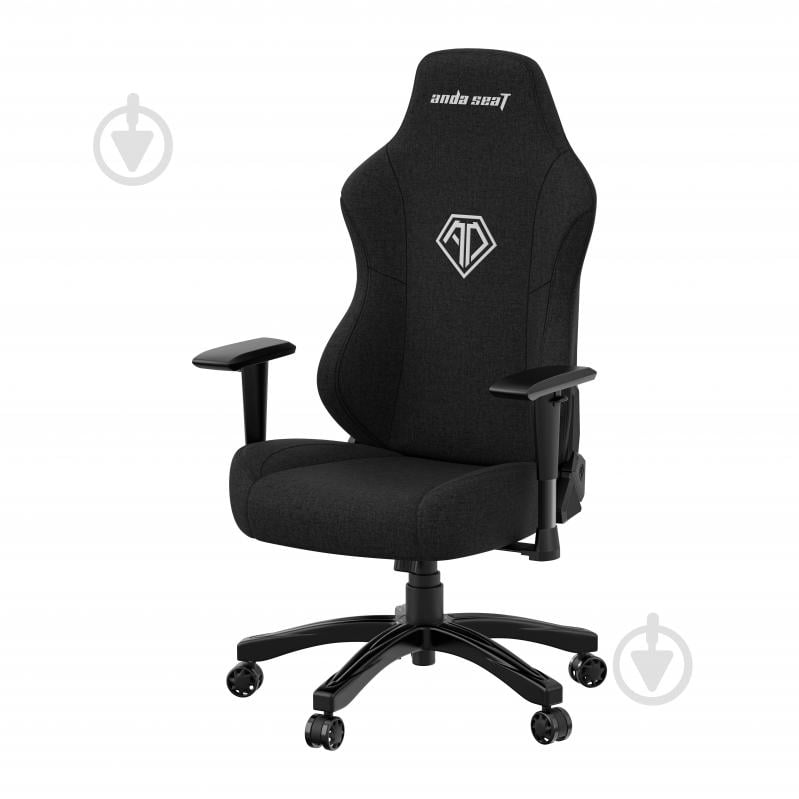 Кресло игровое Anda Seat Phantom 3 Size L Black Fabric (AD18Y-06-B-F) черный - фото 2