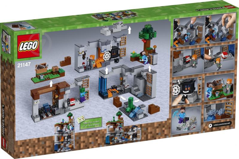 Конструктор LEGO Minecraft Приключения на скалах 21147 - фото 4