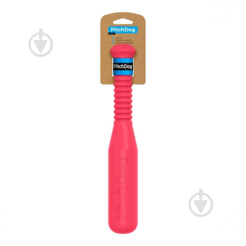 Игрушка для собак PitchDog бита для апортировки 35 см розовая - фото 1 Игрушка для собак PitchDog бита для апортировки 35 см розовая - фото 1