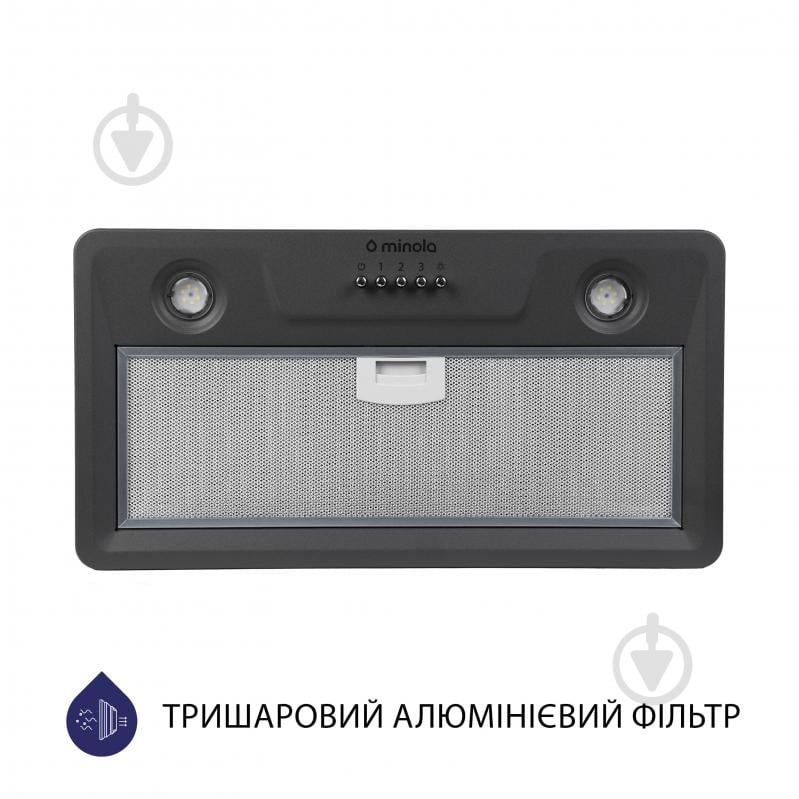 Витяжка Minola HBI 5202 GR 700 LED повновбудовувана - фото 2