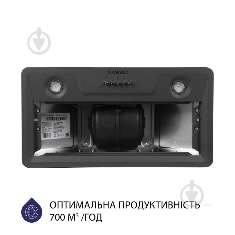 Витяжка Minola HBI 5202 GR 700 LED повновбудовувана - фото 3