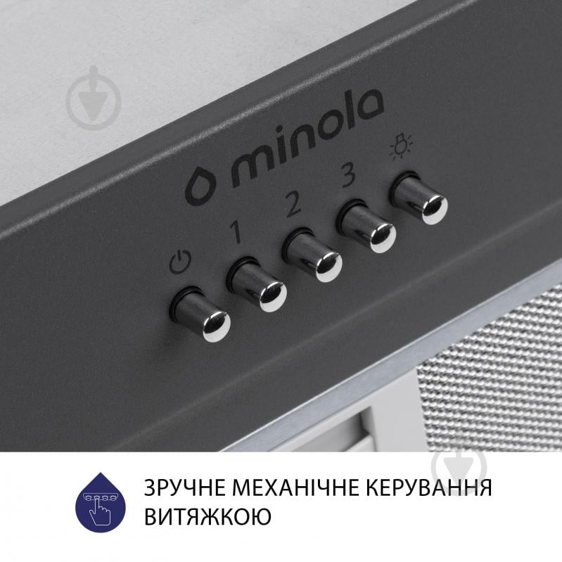 Витяжка Minola HBI 5202 GR 700 LED повновбудовувана - фото 6