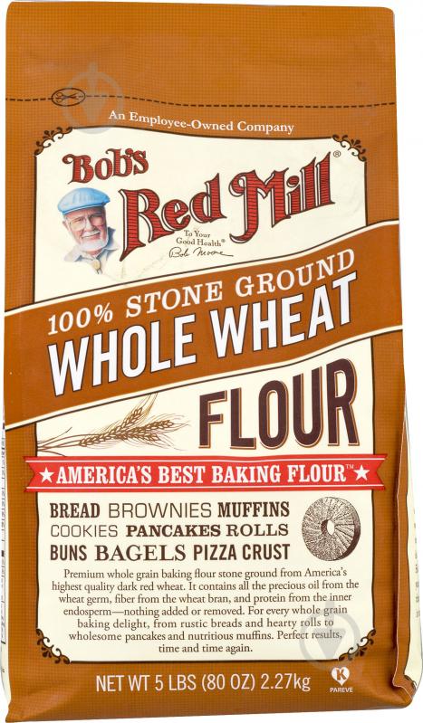 Мука пшеничная Bob's Red Mill цельнозерновая 2,27 кг - фото 1