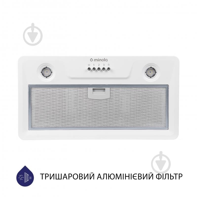 Витяжка Minola HBI 5202 WH 700 LED повновбудовувана - фото 2