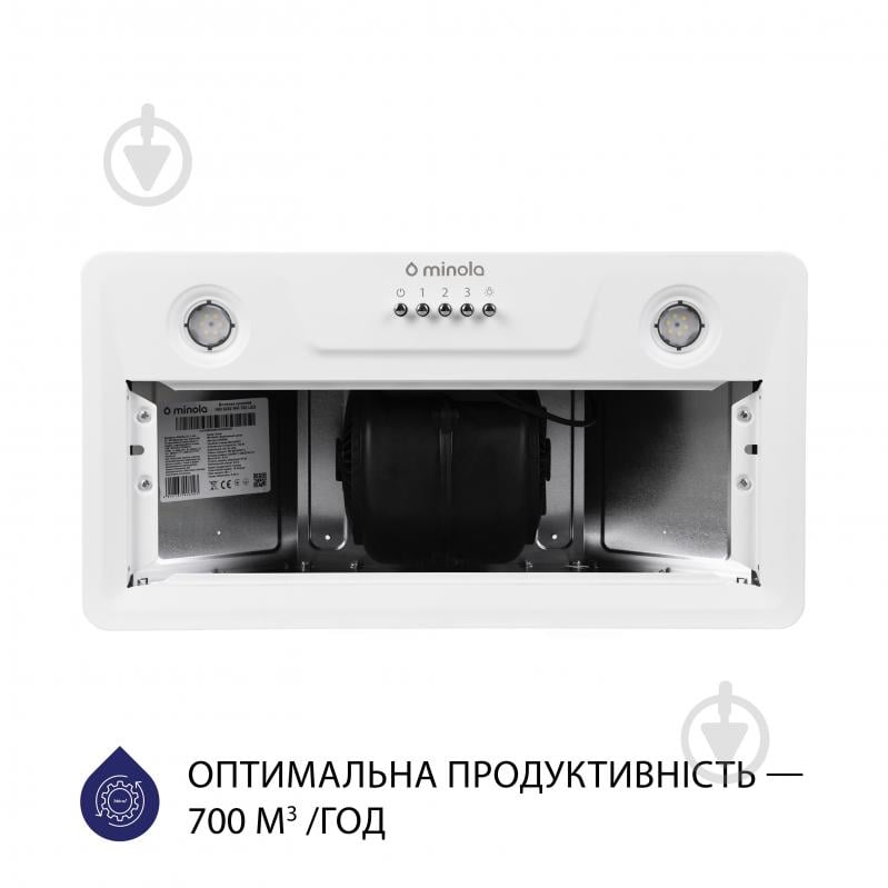 Витяжка Minola HBI 5202 WH 700 LED повновбудовувана - фото 3