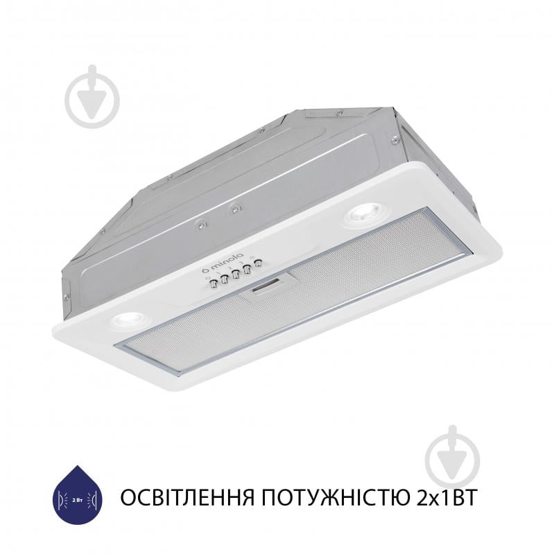 Витяжка Minola HBI 5202 WH 700 LED повновбудовувана - фото 5