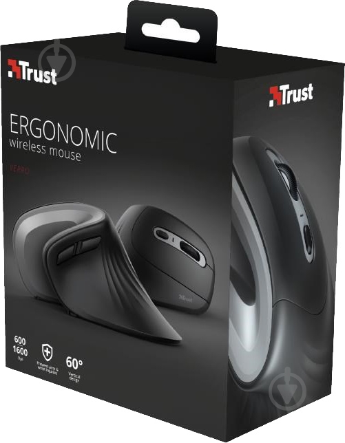 Миша Trust Verro Ergonomic Wireless (23507) - фото 7