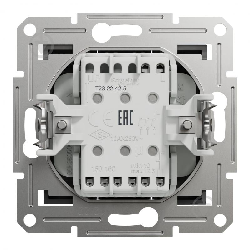 Вимикач триклавішний Schneider Electric Asfora без підсвітки антрацит EPH2100171 - фото 5