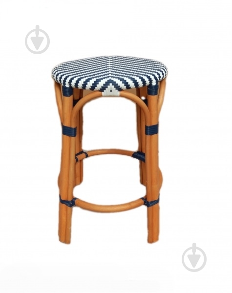 Табурет Cruzo французский бистро Шеврон ротанг - фото 1 Табурет Cruzo французский бистро Шеврон ротанг - фото 1