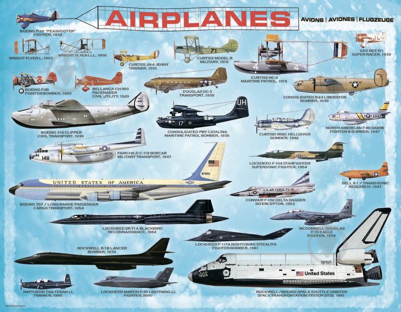 Пазл Eurographics Самолеты 8104-0086 - фото 2