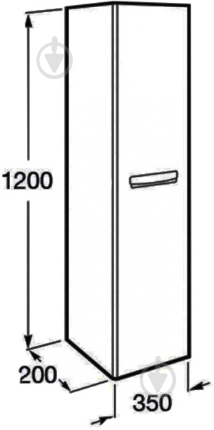 Пенал підвісний ROCA Gap A856969806 - фото 2 Пенал підвісний ROCA Gap A856969806 - фото 2