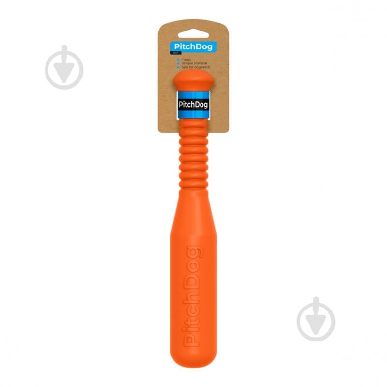Іграшка для собак PitchDog біта для апортування 35 см помаранчева - фото 1 Іграшка для собак PitchDog біта для апортування 35 см помаранчева - фото 1