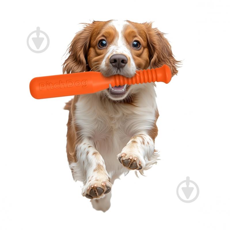 Іграшка для собак PitchDog біта для апортування 35 см помаранчева - фото 4 Іграшка для собак PitchDog біта для апортування 35 см помаранчева - фото 4