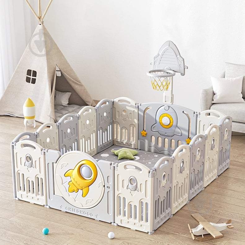 Игровой манеж Mealux Hiro KD-C102 White - фото 1