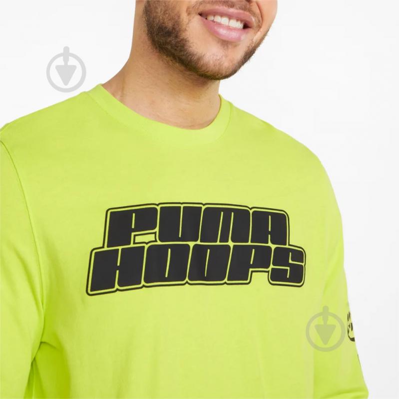 Футболка Puma QUALIFIER LS TEE 53210707 р.2XL салатовый - фото 5