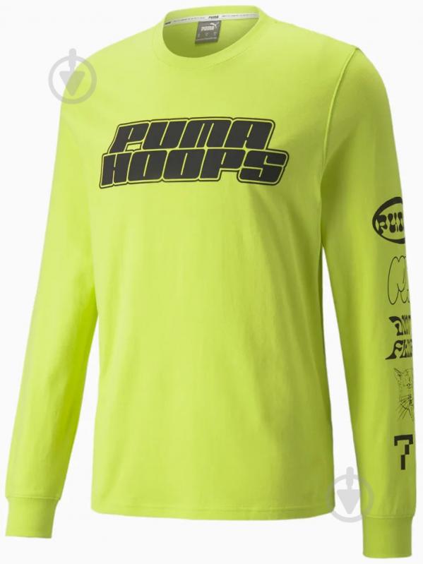 Футболка Puma QUALIFIER LS TEE 53210707 р.2XL салатовый - фото 6