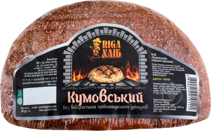 Хліб Riga Хліб Кумовський 300 г (4820219910121) - фото 1