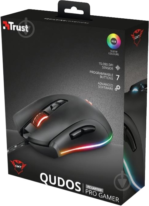 Мышь Trust GXT 900 Qudos RGB (23400) - фото 9