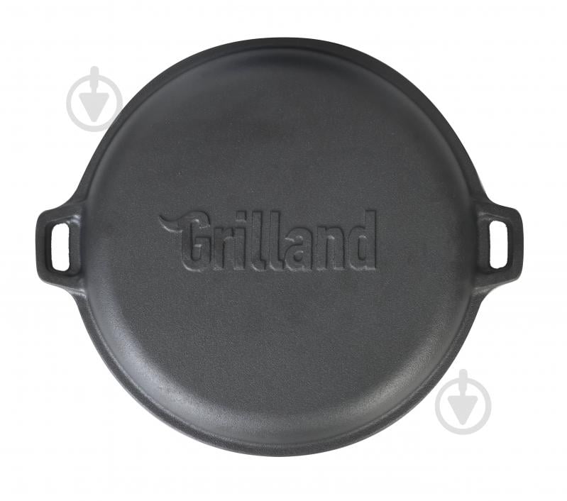 Казан Grilland ø370 мм 140 мм 12 л чавунний туристичний , з кришкою-сковородою, UHR-250304 - фото 5