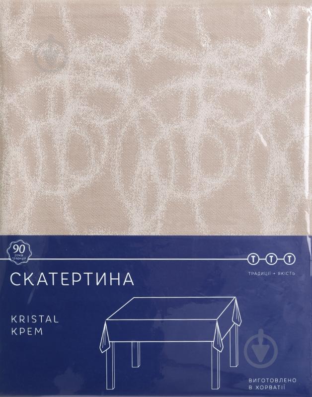 Скатерть Kristal 140x300 см кремовый TTT - фото 3