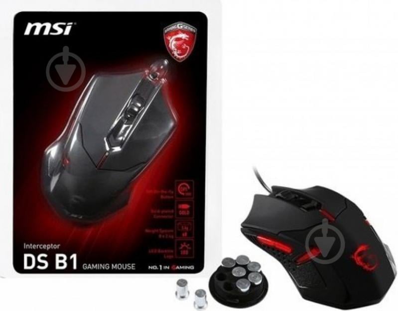 Миша MSI Interceptor DS B1 USB Black - фото 4