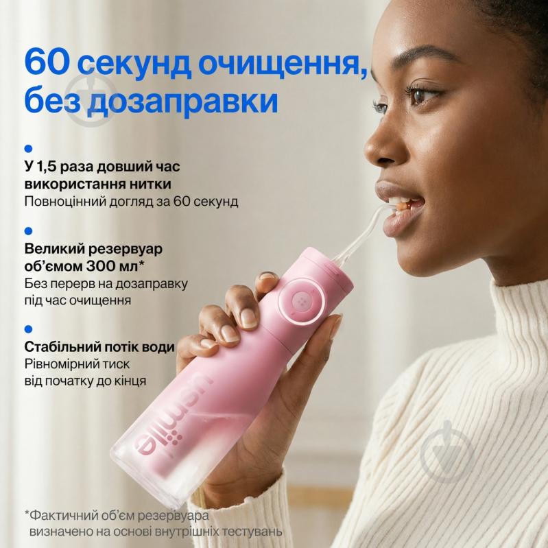 Ирригатор Usmile C30 розовый - фото 6