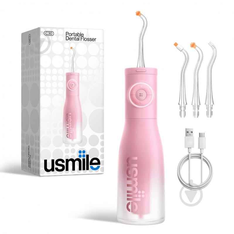 Ирригатор Usmile C30 розовый - фото 7