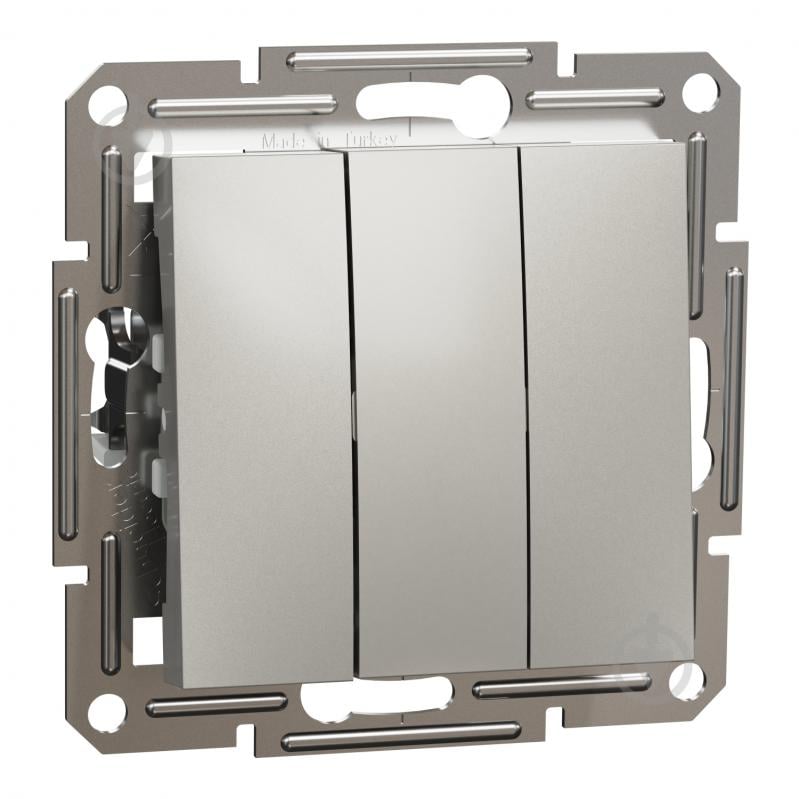 ᐉ Выключатель трехклавишный Schneider Electric Asfora без подсветки ...