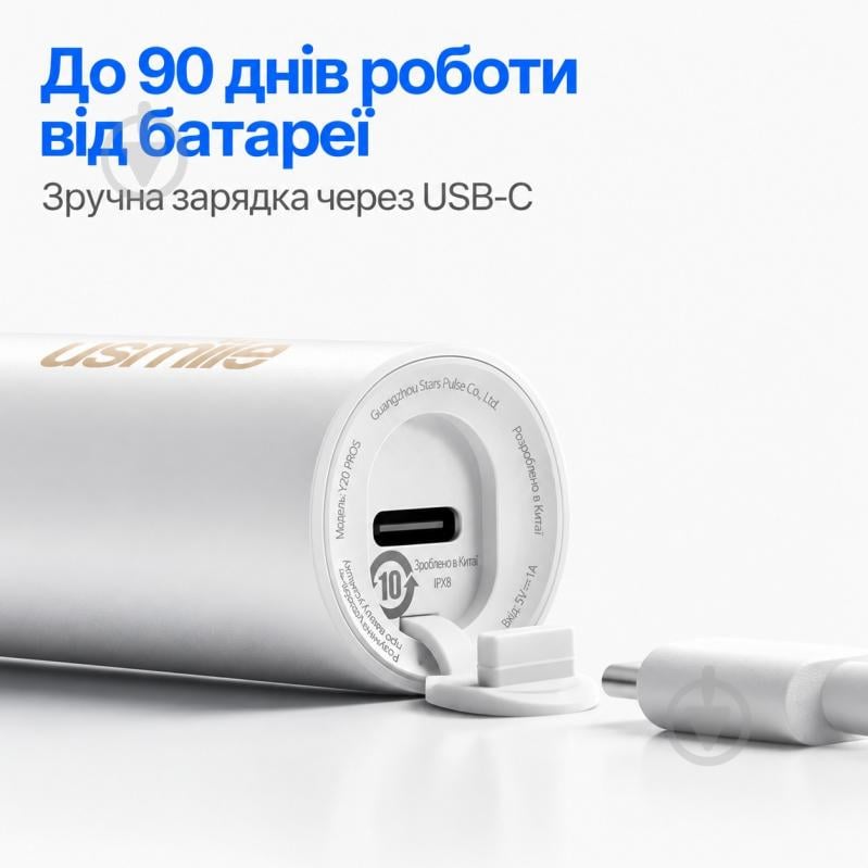 Электрическая зубная щетка Usmile Y20 PRO Rose - фото 2 Электрическая зубная щетка Usmile Y20 PRO Rose - фото 2