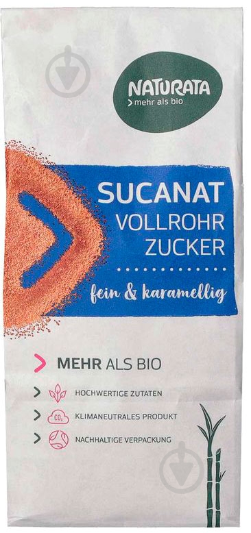 Сахар Naturata тростниковый нерафинированный органический Sucanat 400 г - фото 1