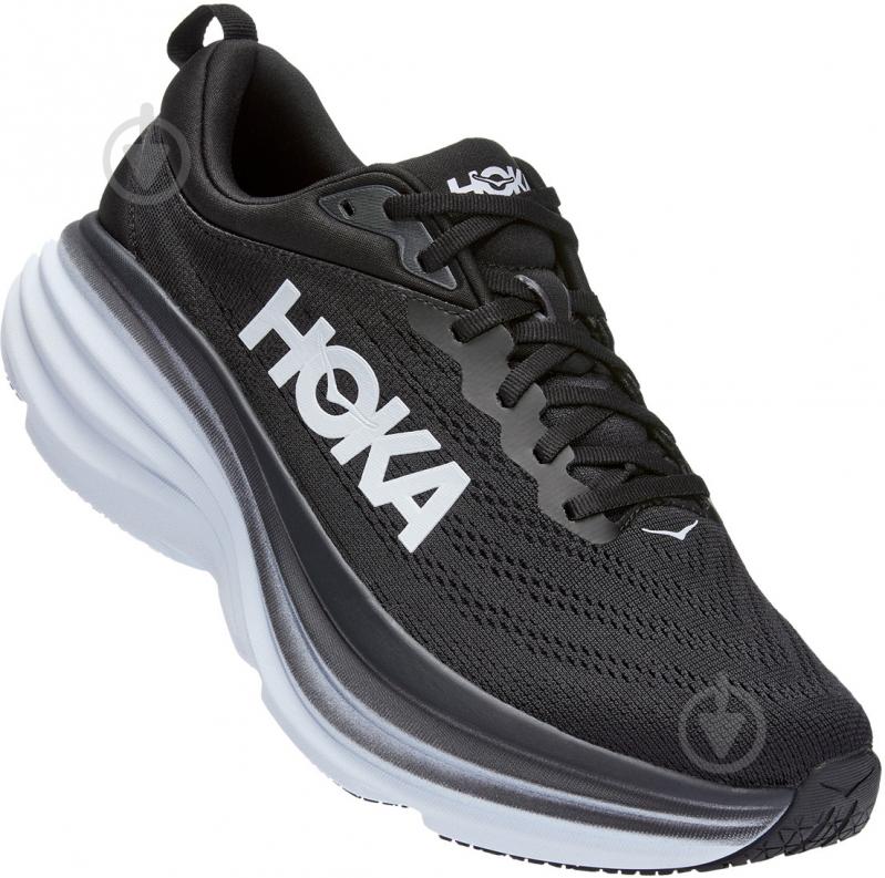 Кроссовки мужские демисезонные Hoka M BONDI 8 1123202-BWHT р.46 черные - фото 4