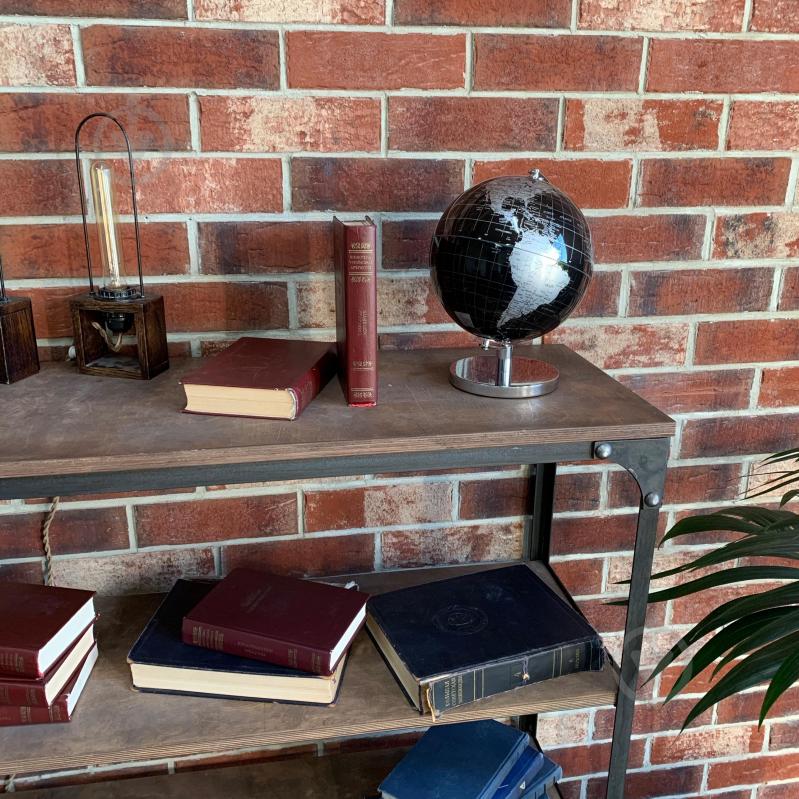 Глобус 27х20 см черно-серебряный - фото 4 Глобус 27х20 см черно-серебряный - фото 4