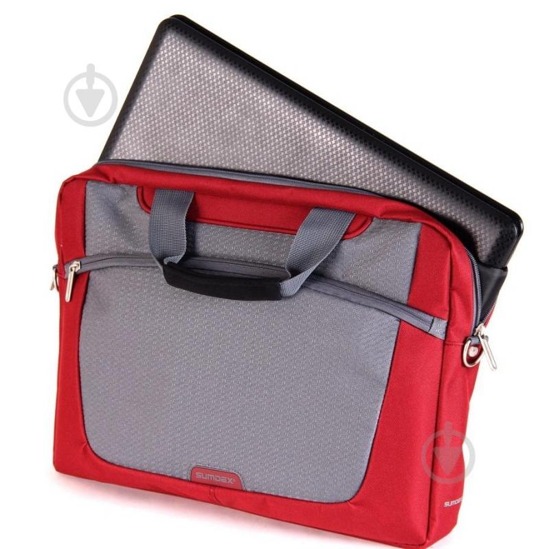 Сумка для ноутбука Sumdex 15-16" red (PON-318RD) - фото 2 Сумка для ноутбука Sumdex 15-16" red (PON-318RD) - фото 2