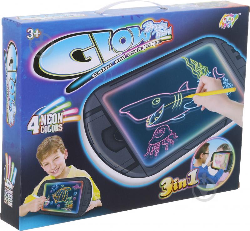 Дошка Shantou Glow Drawing Board 3 in 1 - фото 1