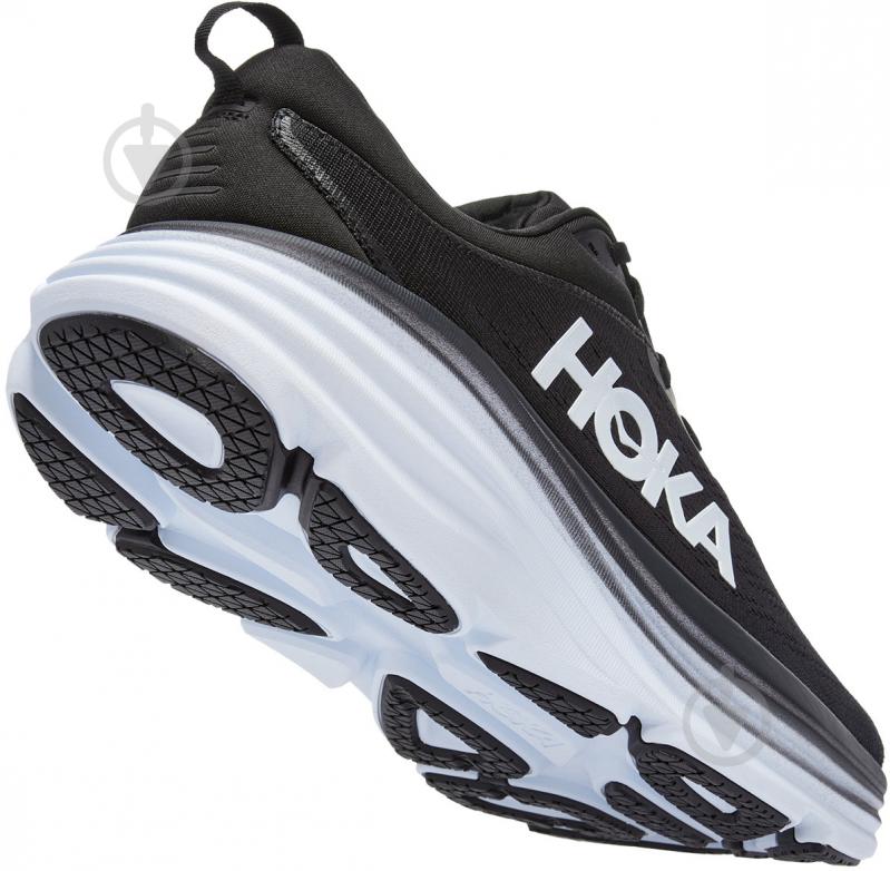 Кроссовки мужские демисезонные Hoka M BONDI 8 1123202-BWHT р.41 1/3 черные - фото 5