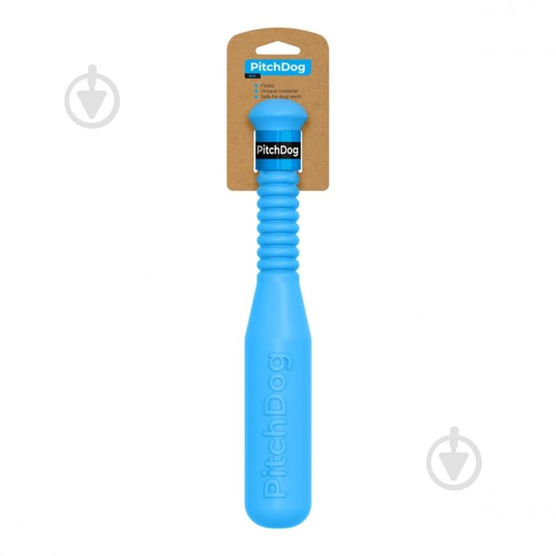 Игрушка для собак PitchDog бита для апортировки 35 см голубая - фото 1 Игрушка для собак PitchDog бита для апортировки 35 см голубая - фото 1
