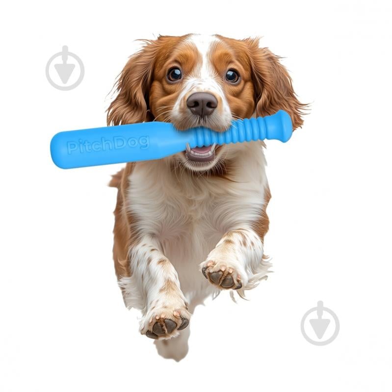 Игрушка для собак PitchDog бита для апортировки 35 см голубая - фото 4 Игрушка для собак PitchDog бита для апортировки 35 см голубая - фото 4