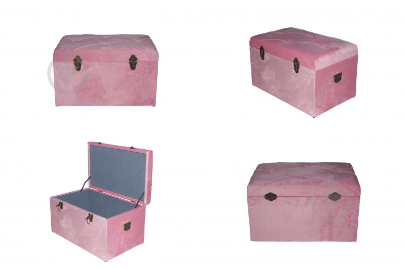 Сундук-пуф Джемисон 390x615x290 мм розовый - фото 6