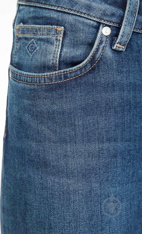 Джинсы Gant STRAIGHT SUPER STRETCH JEANS 4100036-971 р. 26-32 синий - фото 5