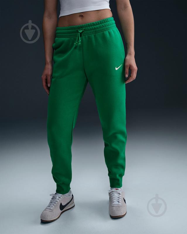 Штани Nike W NSW PHNX FLC MR PANT STD FZ7626-324 р.S зелений - фото 1
